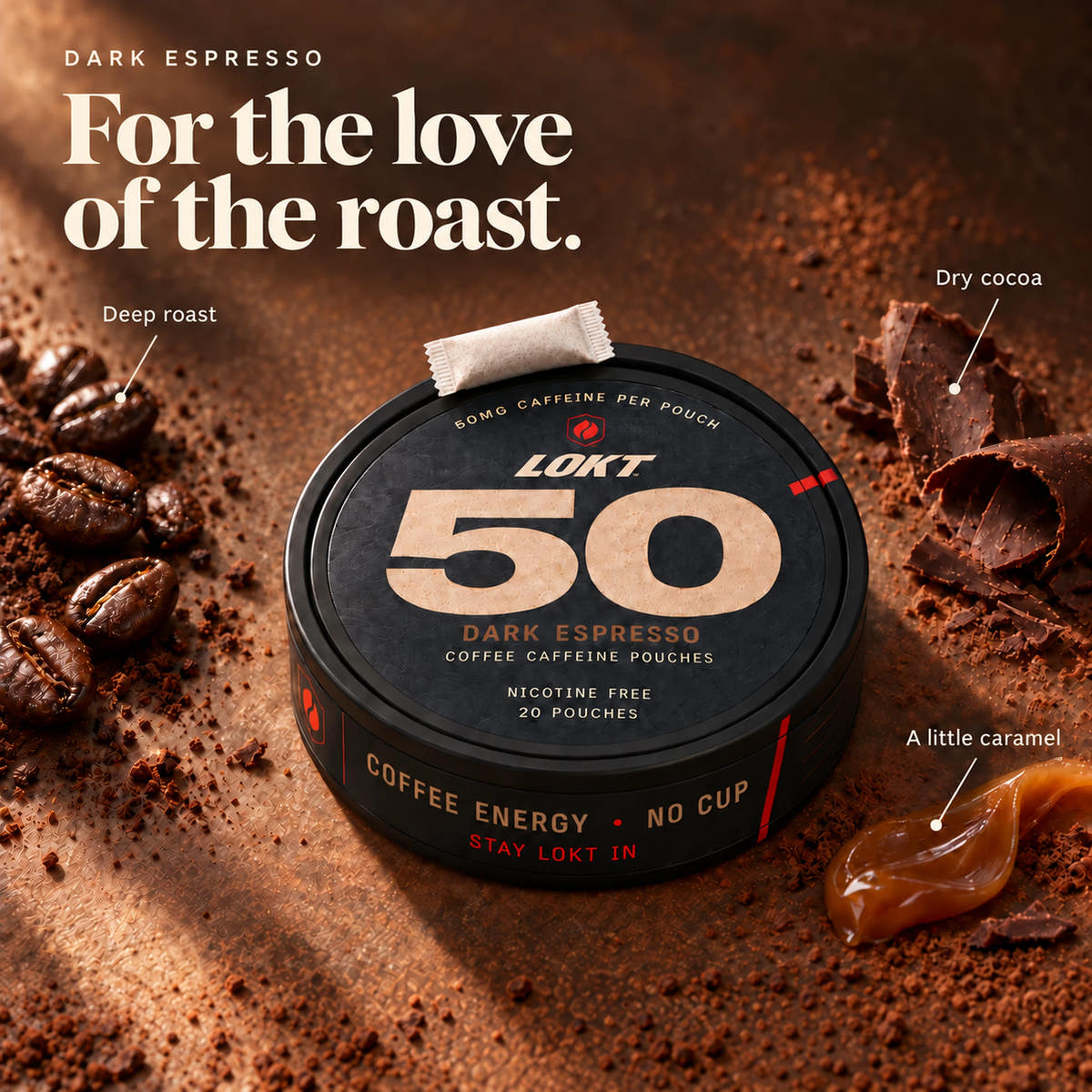 For the love of the roast. Dark Espresso with deep roast, dry cocoa and a little caramel tasting notes.