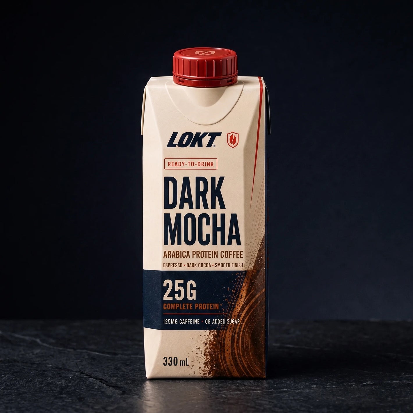 LOKT READY Dark Mocha front label