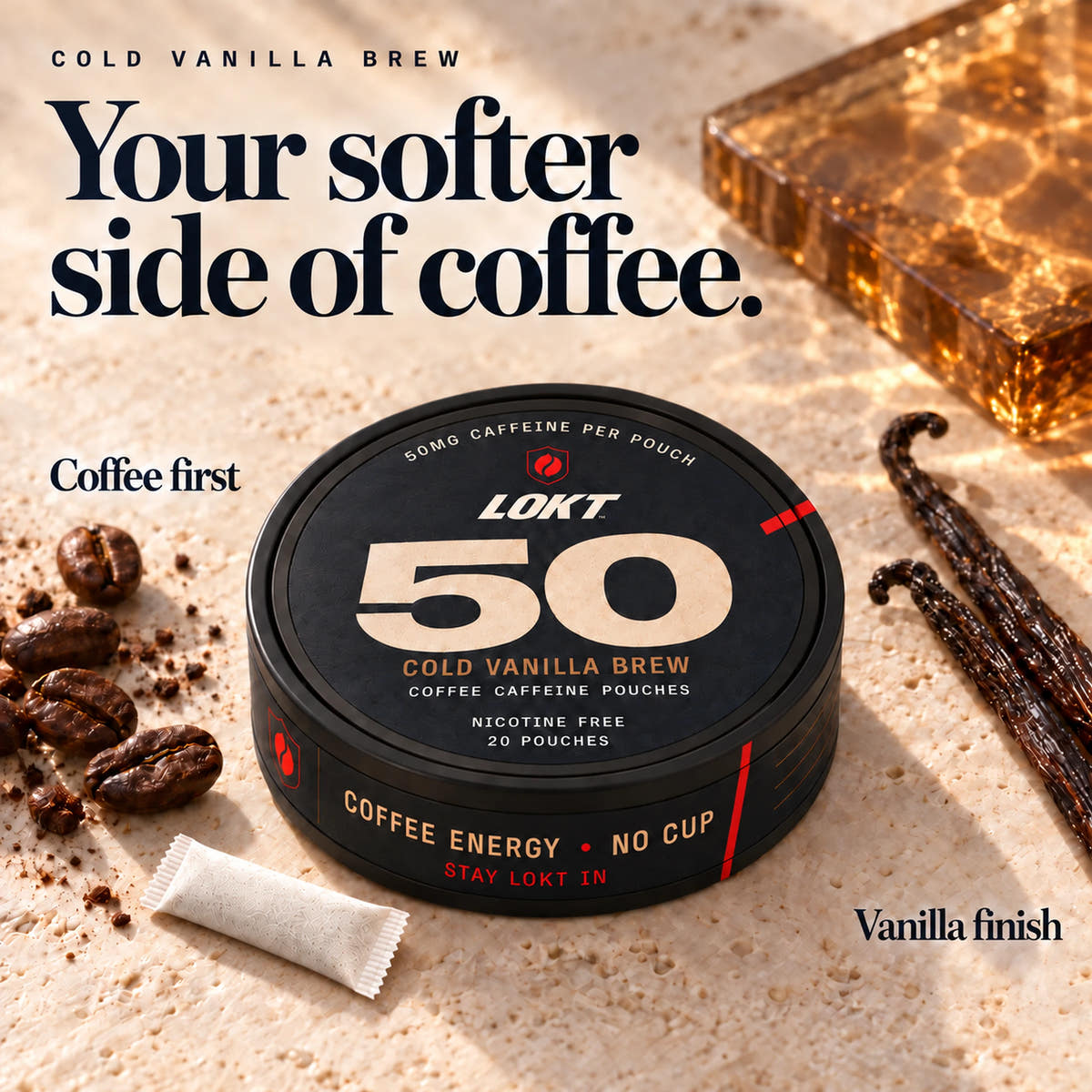 Cold Vanilla Brew tasting notes: coffee first, vanilla finish.